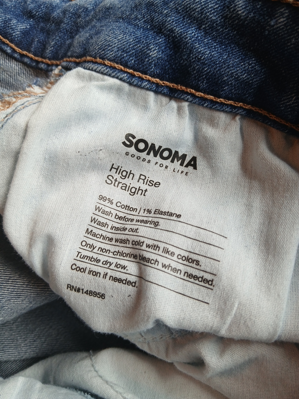 Sonoma High-Rise Straight Leg Jeans Size 16W - Picture 4 of 6